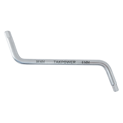 TAKPOWER İki Ağız Z Tipi Tapa Anahtarı 8 x 10 mm