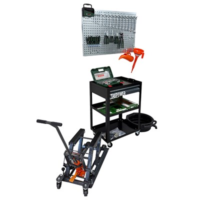 TAKPOWER Motosiklet Hobi Garajı Seti Pro Atölye Kurulum Paketi