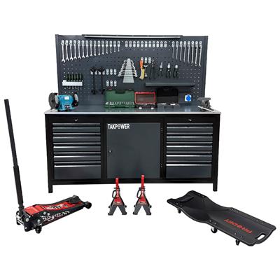 TAKPOWER Oto Servis ve Hobi Garaj Seti Pro - Profesyonel Atölye Seti