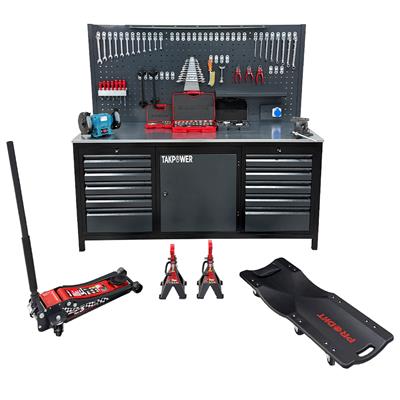 TAKPOWER Oto Servis ve Hobi Garaj Seti Premium - Premium Servis Seti