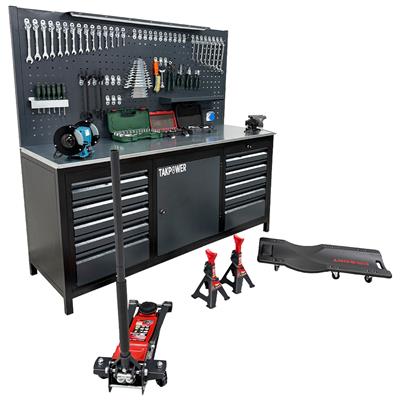 TAKPOWER Oto Servis ve Hobi Garaj Seti Pro - Profesyonel Atölye Seti