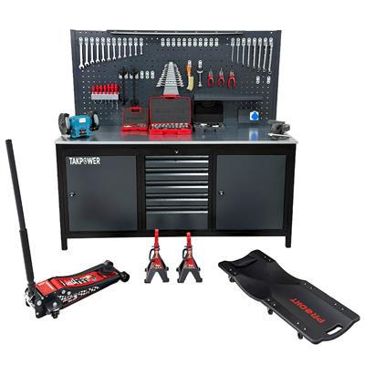 TAKPOWER Oto Servis ve Hobi Garaj Seti Premium