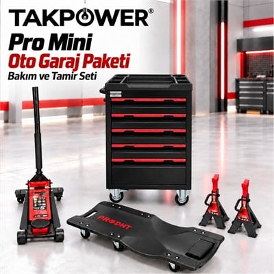 TAKPOWER Pro Mini Oto Garaj Paketi Bakım ve Tamir Seti