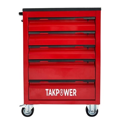 TAKPOWER Takım Tezgahı ve Takım Arabası Profesyonel Atölye Seti Kırmızı