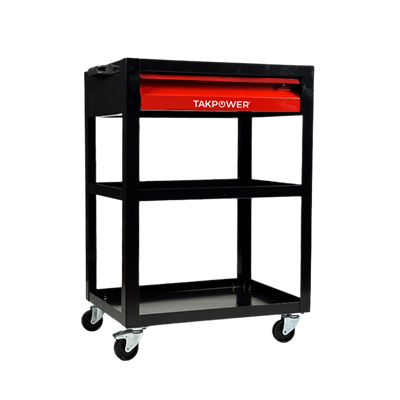 TAKPOWER TAR4408 3 Gözlü 1 Çekmeceli Parça Taşıma Arabası