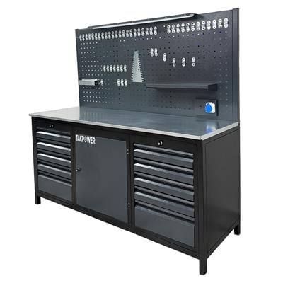 TAKPOWER TTR4410 2 Metre Takım Tezgahı 10 Çekmeceli 1 Dolaplı