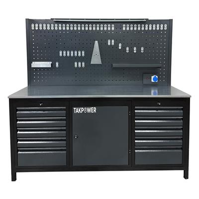 TAKPOWER TTR4410 2 Metre Takım Tezgahı 10 Çekmeceli 1 Dolaplı