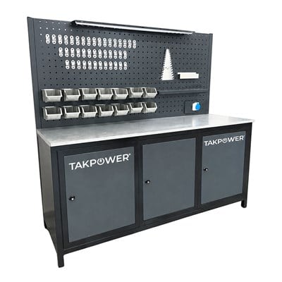 TAKPOWER 2 Metre Takım Tezgahı 3 Dolaplı Antresit
