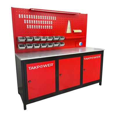 TAKPOWER TTR4413 2 Metre Takım Tezgahı 3 Dolaplı