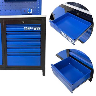 TAKPOWER TTR4430 3 Metre Takım Tezgahı 10 Çekmeceli 2 Dolaplı Ara Bölmeli