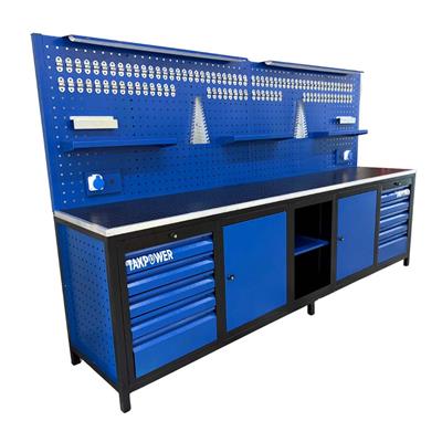 TAKPOWER TTR4430 3 Metre Takım Tezgahı 10 Çekmeceli 2 Dolaplı Ara Bölmeli
