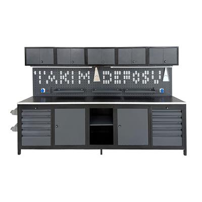 TAKPOWER TTR4431 3 Metre Takım Tezgahı 10 Çekmeceli 10 Dolaplı Ara Bölmeli