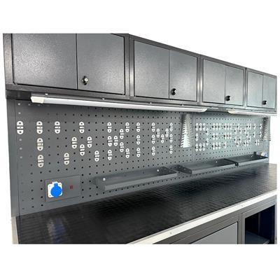 TAKPOWER TTR4431 3 Metre Takım Tezgahı 10 Çekmeceli 10 Dolaplı Ara Bölmeli