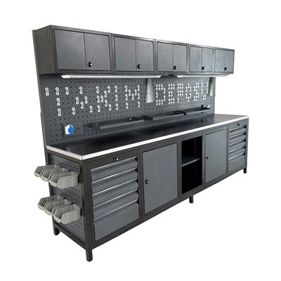 TAKPOWER TTR4431 3 Metre Takım Tezgahı 10 Çekmeceli 10 Dolaplı Ara Bölmeli