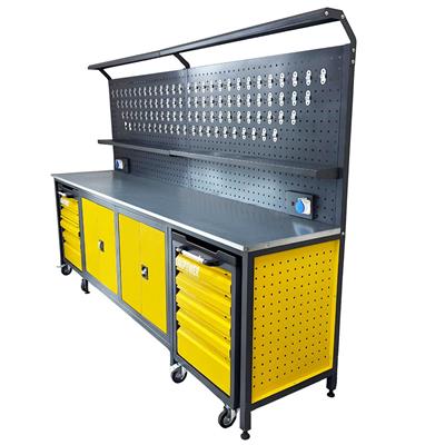 TAKPOWER TTR4432 3 Metre Takım Tezgahı 2 Dolaplı + 2 Boş Takım Arabası