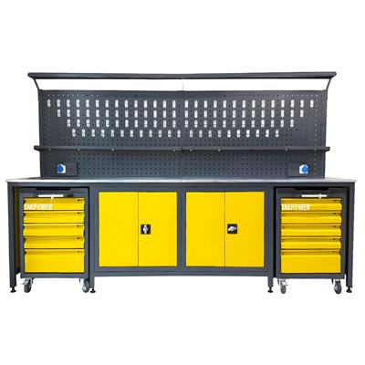 TAKPOWER TTR4432 3 Metre Takım Tezgahı 2 Dolaplı + 2 Boş Takım Arabası