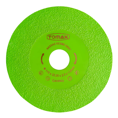 TOMAX Hassas Seramik Kesici Disk İnce Kesim 1.2 x 115 mm Yeşil