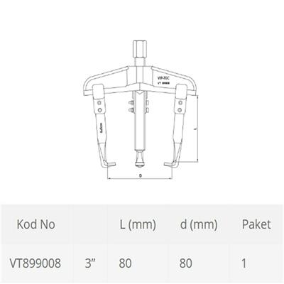 VIP-TEC 3 Kollu Çektirme 8 x 10 cm