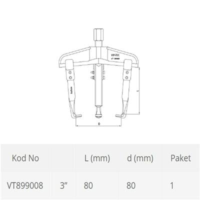 VIP-TEC 3 Kollu Çektirme 8 x 10 cm