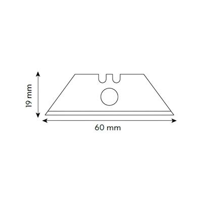 VIP-TEC VT875142 Güvenlikli Maket Bıçağı Metal 3 Kademeli Trapez