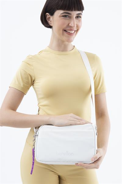 Beyaz Kadın Çapraz Çanta - BNT 1579