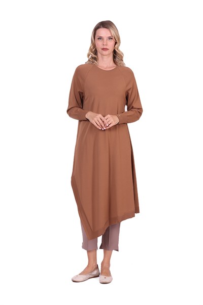 Asimetrik Triko Tunik TOPRAK