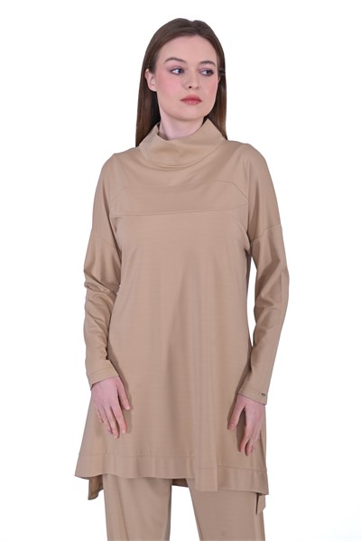 Kulaklı Tunik CAMEL