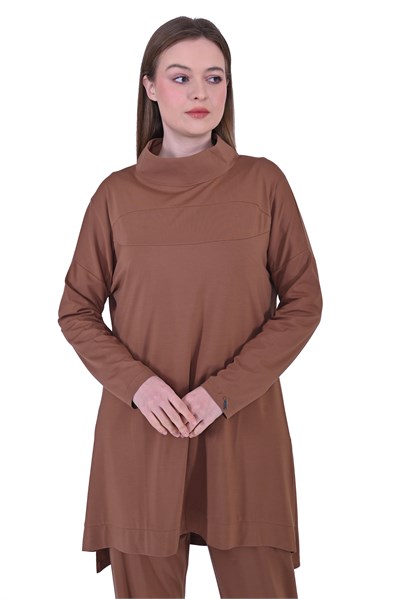 Kulaklı Tunik KAHVE