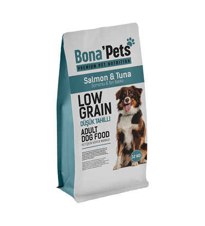 Bona'Pets Premium Düşük Tahıllı Somon & Ton Balıklı Köpek Maması