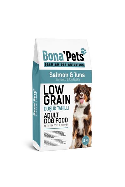 Bona'pets Premium Düşük Tahıllı Somon&ton Balıklı Köpek Maması