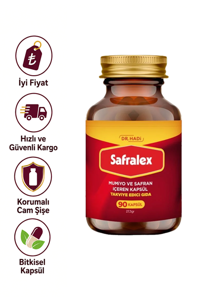 Safralex Mumiyo ve Safran İçeren Takviye Edici Gıda Kapsül 