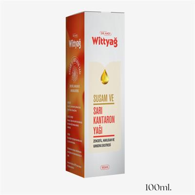 Wittyağ Bitkisel Masaj Yağı | Sarı Kantaron / Ginseng & Zencefil Ekstreli | Doğal Cilt Bakımı 100 ml