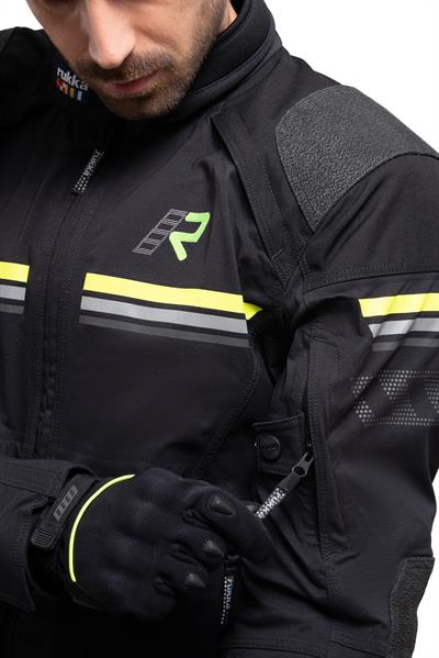 Armatou-R Erkek Kışlık Motosiklet Montu Siyah/Fluo Sarı-994