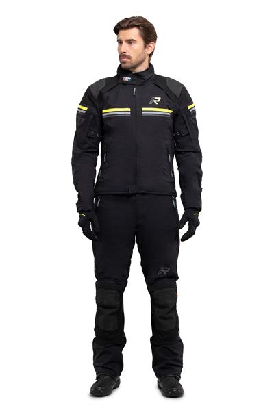 Armatou-R Erkek Kışlık Motosiklet Montu Siyah/Fluo Sarı-994