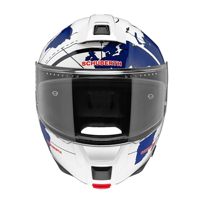 C5 Çene Açılır Motosiklet Kaskı Globe Blue