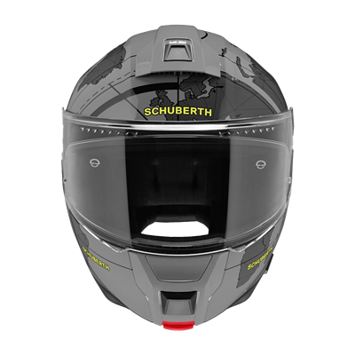 C5 Çene Açılır Motosiklet Kaskı Globe Grey