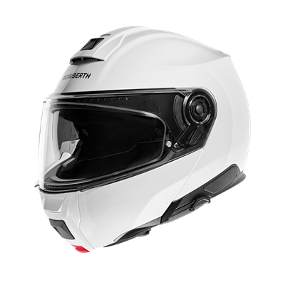 C5 Çene Açılır Motosiklet Kaskı Glossy White