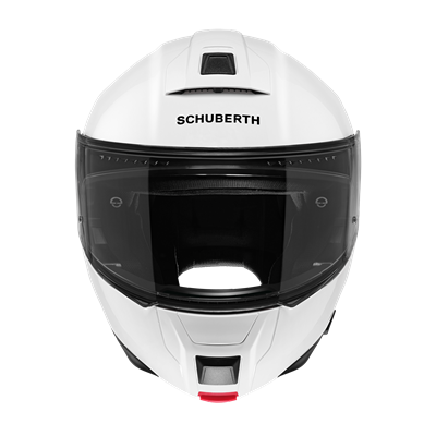 C5 Çene Açılır Motosiklet Kaskı Glossy White