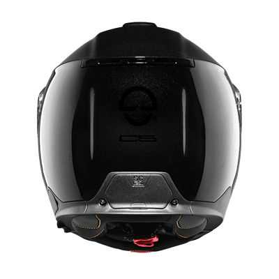 C5 Çene Açılır Motosiklet Kaskı Glossy Black
