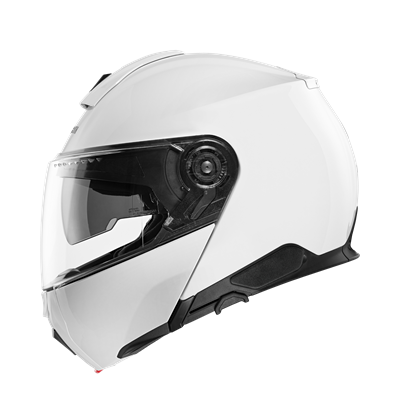 C5 Çene Açılır Motosiklet Kaskı Glossy White