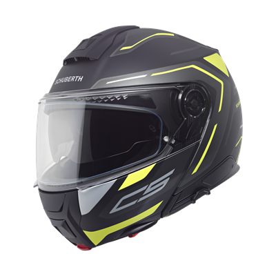 C5 Çene Açılır Motosiklet Kaskı Omega Yellow