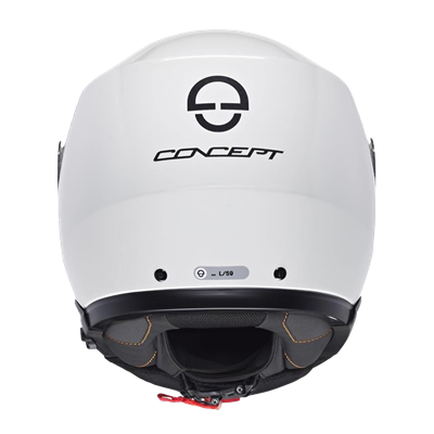 CONCEPT Çene Açılır Motosiklet Kaskı Glossy White