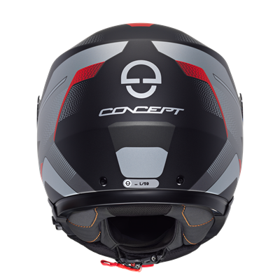 CONCEPT Çene Açılır Motosiklet Kaskı Tracer Red