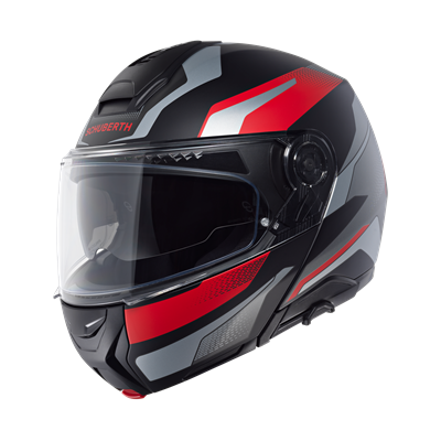 CONCEPT Çene Açılır Motosiklet Kaskı Tracer Red