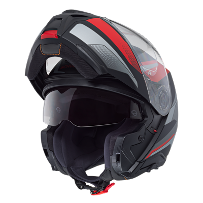 CONCEPT Çene Açılır Motosiklet Kaskı Tracer Red