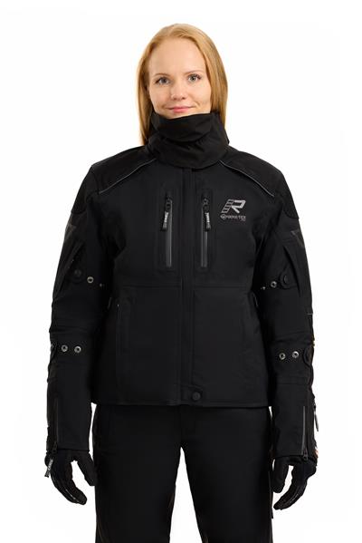 FlexoRina Gore-Tex Kadın Kışlık Motosiklet Montu Siyah-999