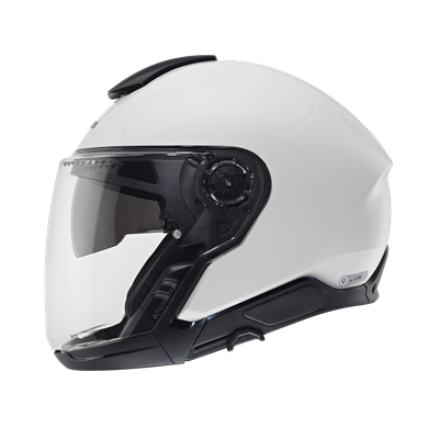 J2 Açık Motosiklet Kaskı Glossy White