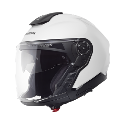 J2 Açık Motosiklet Kaskı Glossy White