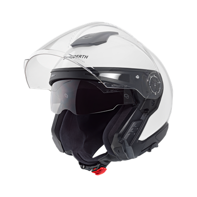 J2 Açık Motosiklet Kaskı Glossy White