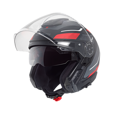 J2 Açık Motosiklet Kaskı Sigma Red